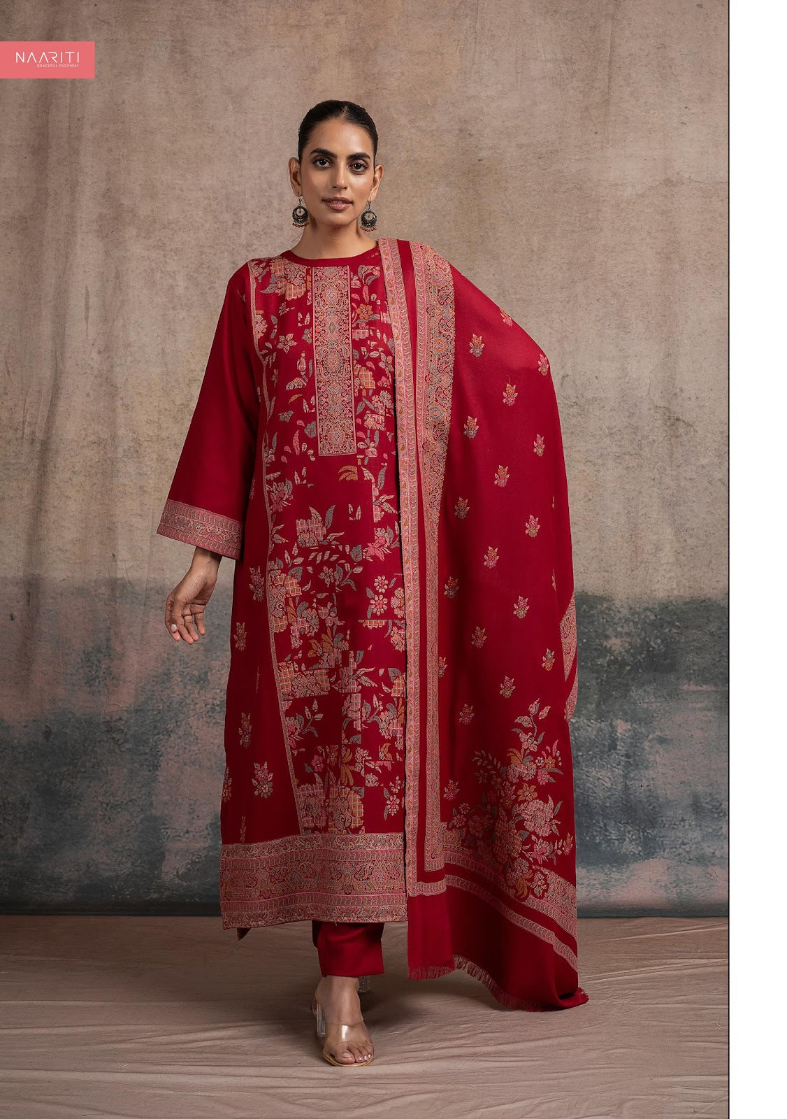 Taskeen Naariti Pashmina Suits Wholesaler