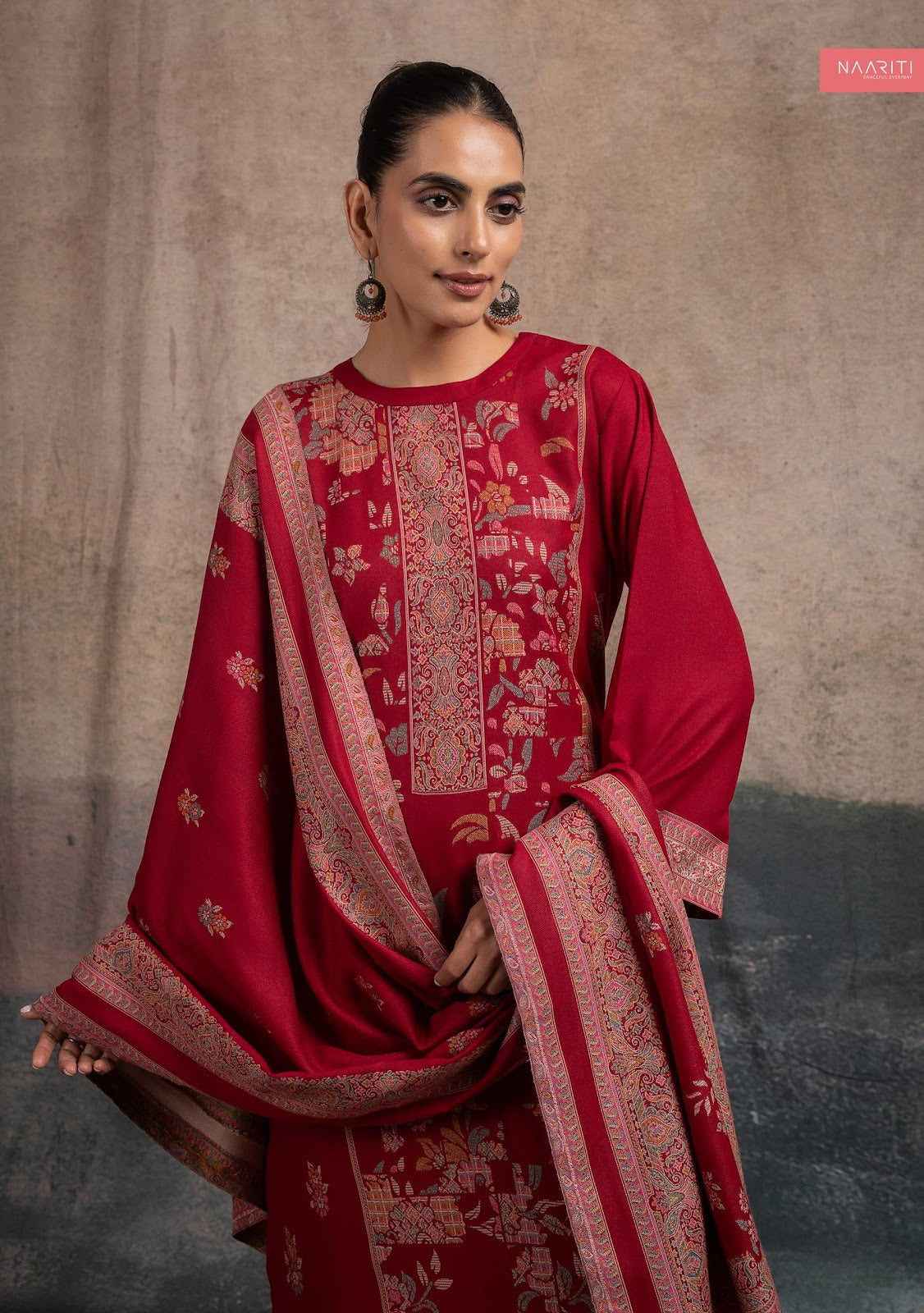 Taskeen Naariti Pashmina Suits Wholesaler