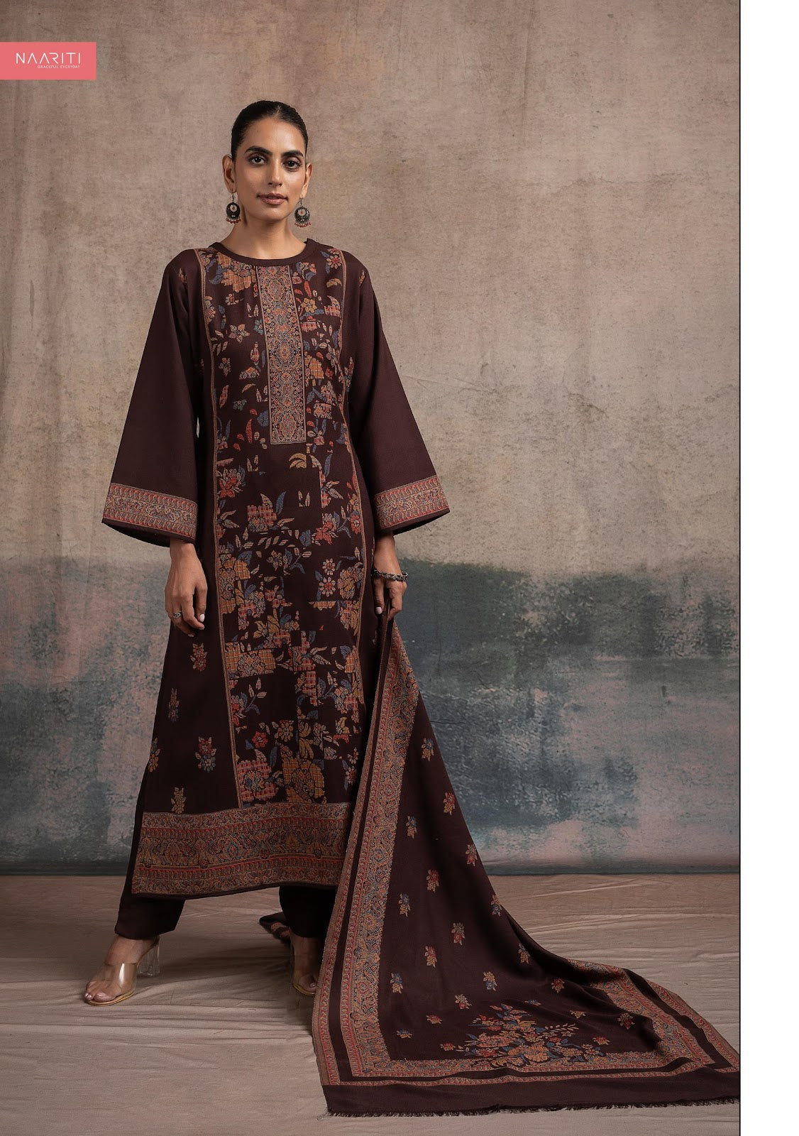 Taskeen Naariti Pashmina Suits Wholesaler