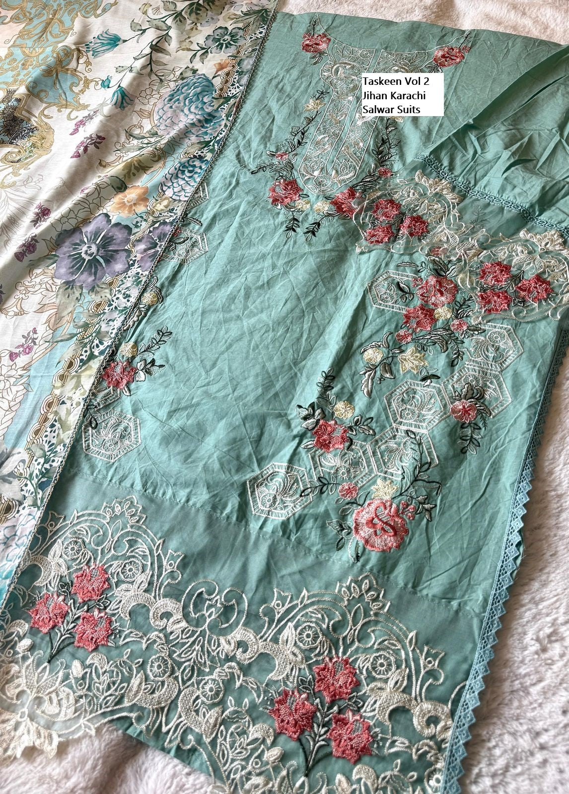 Taskeen Vol 2 Jihan Cotton Karachi Salwar Suits Wholesale