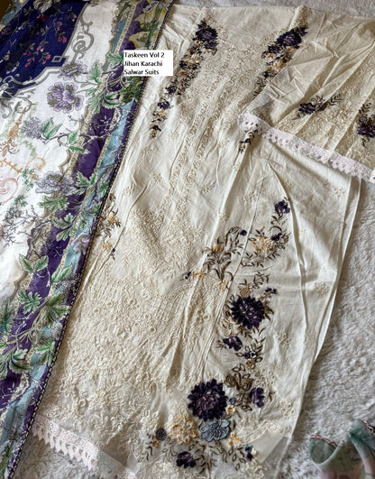Taskeen Vol 2 Jihan Cotton Karachi Salwar Suits Wholesale