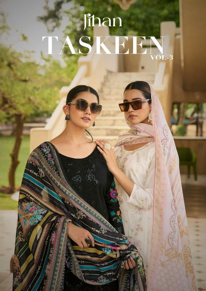 Taskeen Vol 3 Jihan Cotton Karachi Salwar Suits Exporter India