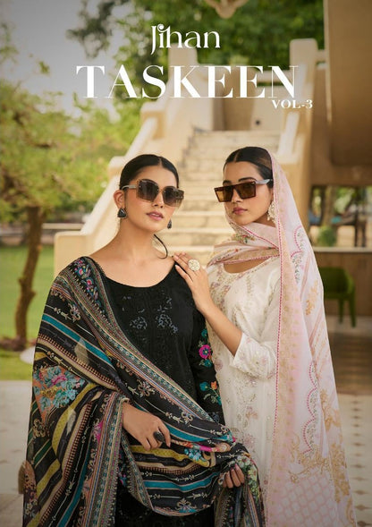 Taskeen Vol 3 Jihan Cotton Karachi Salwar Suits Exporter India