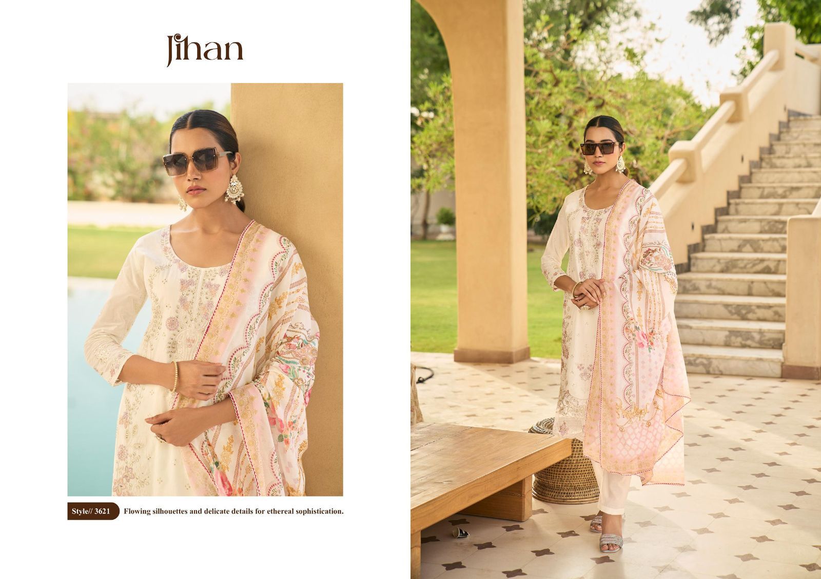 Taskeen Vol 3 Jihan Cotton Karachi Salwar Suits Exporter India