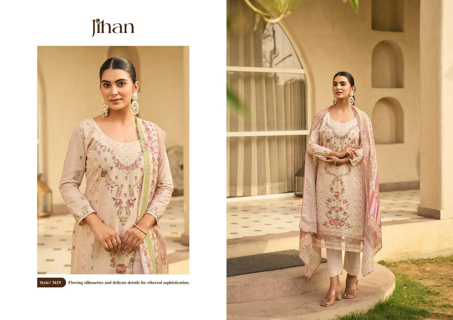 Taskeen Vol 3 Jihan Cotton Karachi Salwar Suits Exporter India