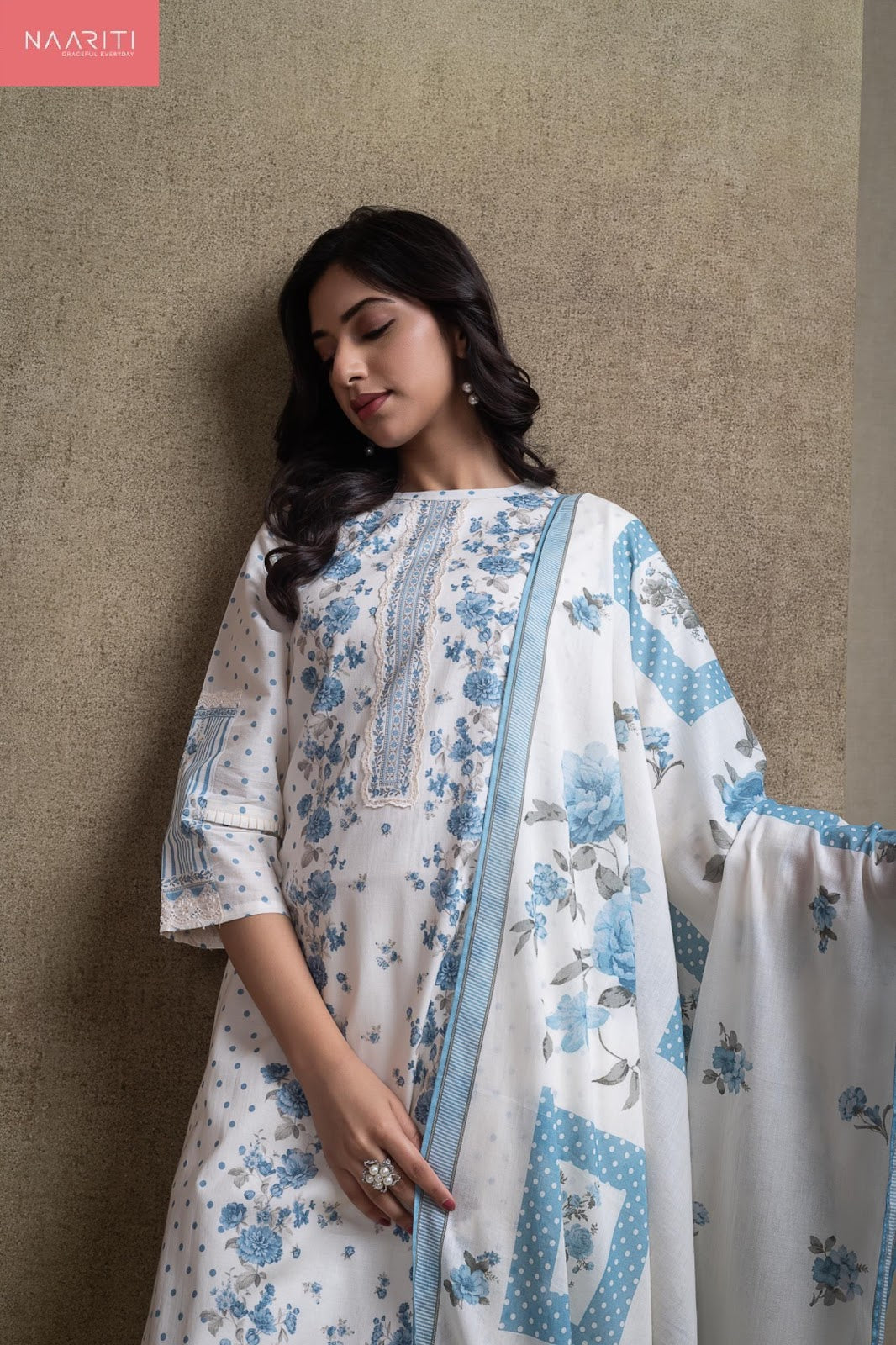Tasmi Naariti Cotton Lawn Pant Style Suits Supplier Gujarat