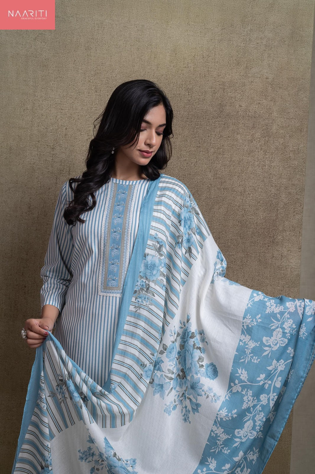 Tasmi Naariti Cotton Lawn Pant Style Suits Supplier Gujarat