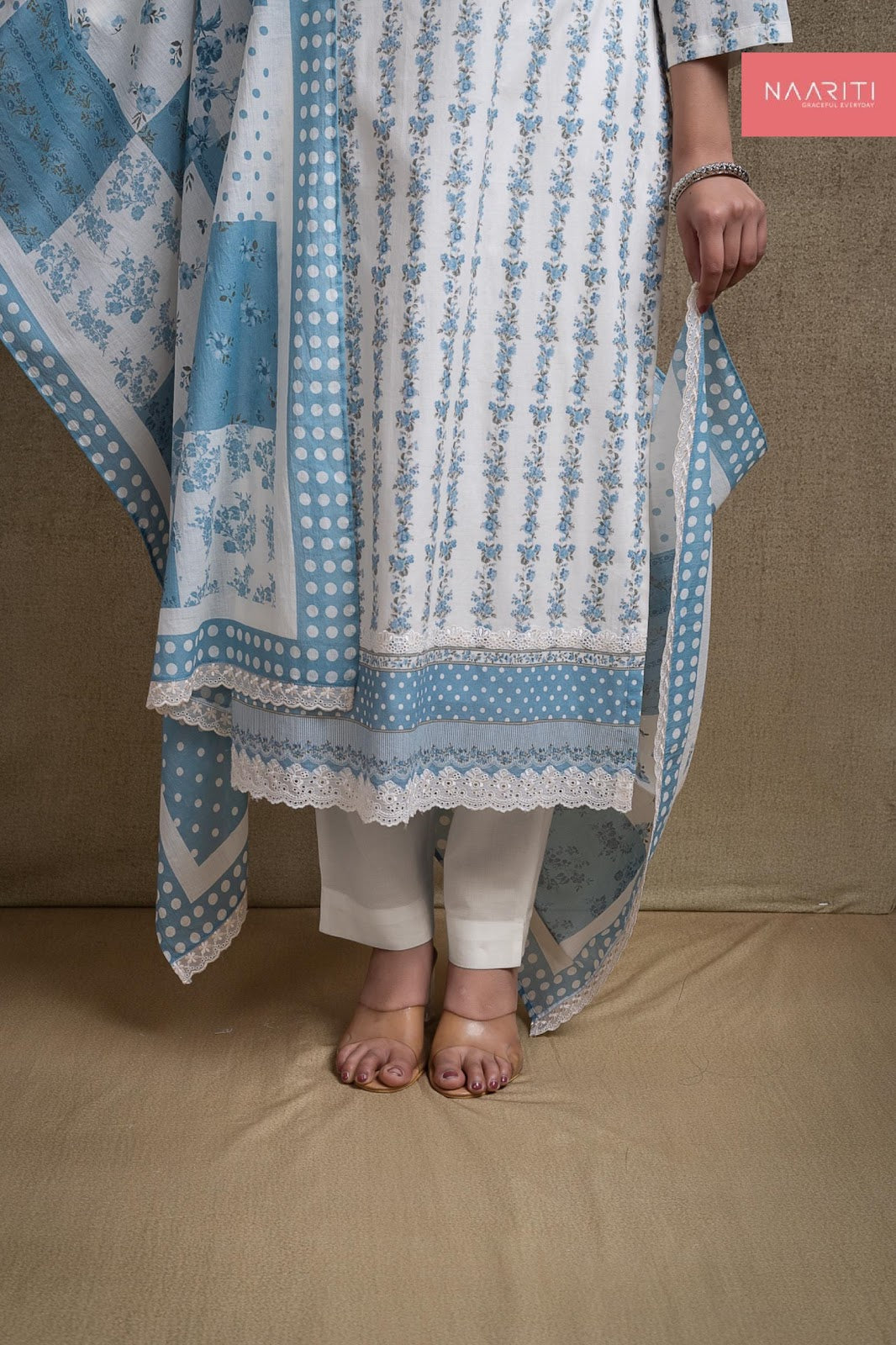 Tasmi Naariti Cotton Lawn Pant Style Suits Supplier Gujarat