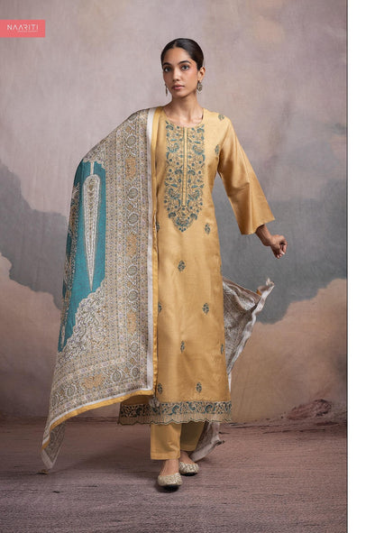 Tasrah Naariti Tussar Silk Pant Style Suits Supplier India
