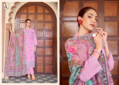 Tasrif Alok Cambric Lawn Karachi Salwar Suits Exporter Ahmedabad