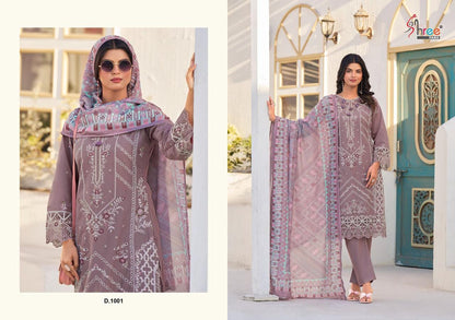 Tasrif Premium Lawn Collection Shree Fabs Cotton Pakistani Salwar Suits Wholesaler Ahmedabad