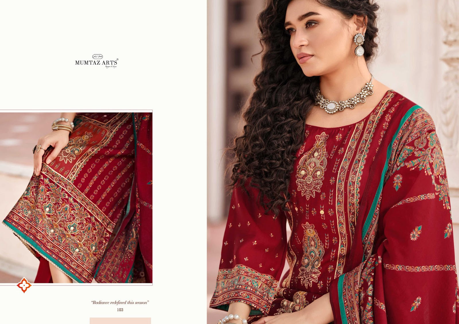 Tasveer Mumtaz Arts Pure Viscose Muslin Karachi Salwar Suits Exporter India