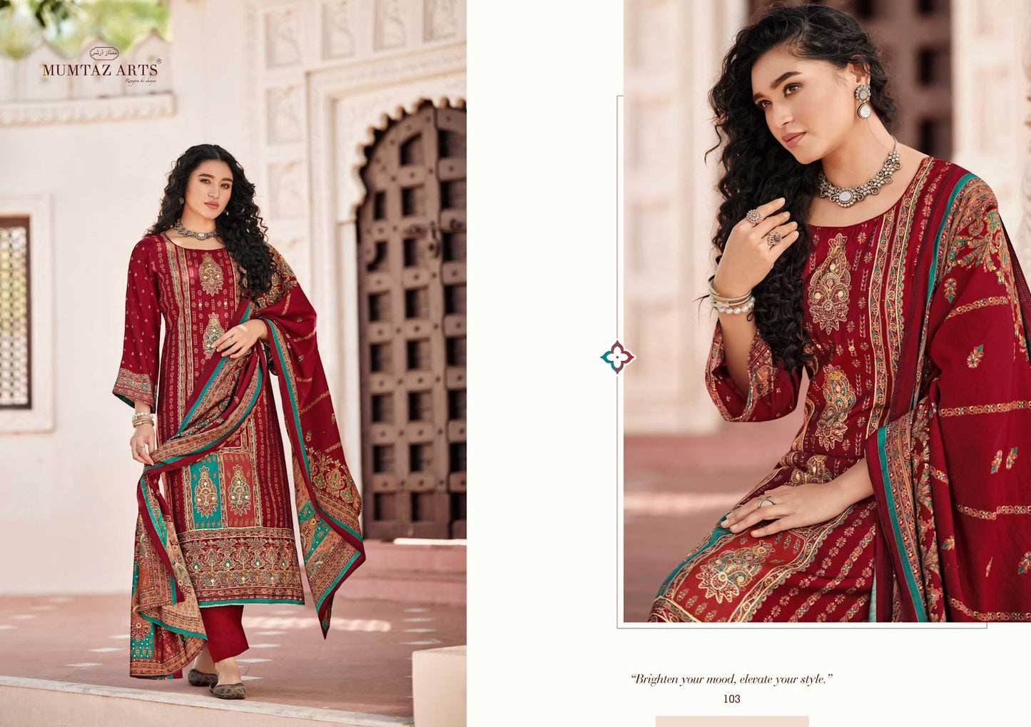 Tasveer Mumtaz Arts Pure Viscose Muslin Karachi Salwar Suits Exporter India