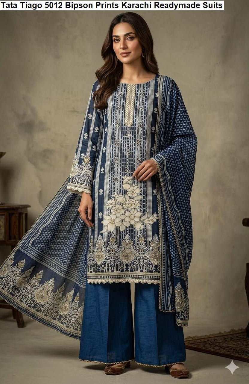 Tata Tiago 5012 Bipson Prints Cotton Karachi Readymade Suits Manufacturer Ahmedabad