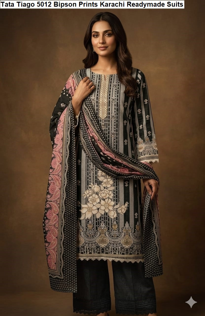 Tata Tiago 5012 Bipson Prints Cotton Karachi Readymade Suits Manufacturer Ahmedabad