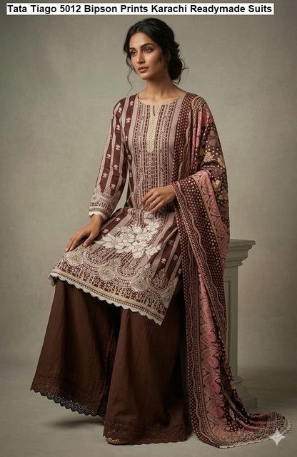 Tata Tiago 5012 Bipson Prints Cotton Karachi Readymade Suits Manufacturer Ahmedabad