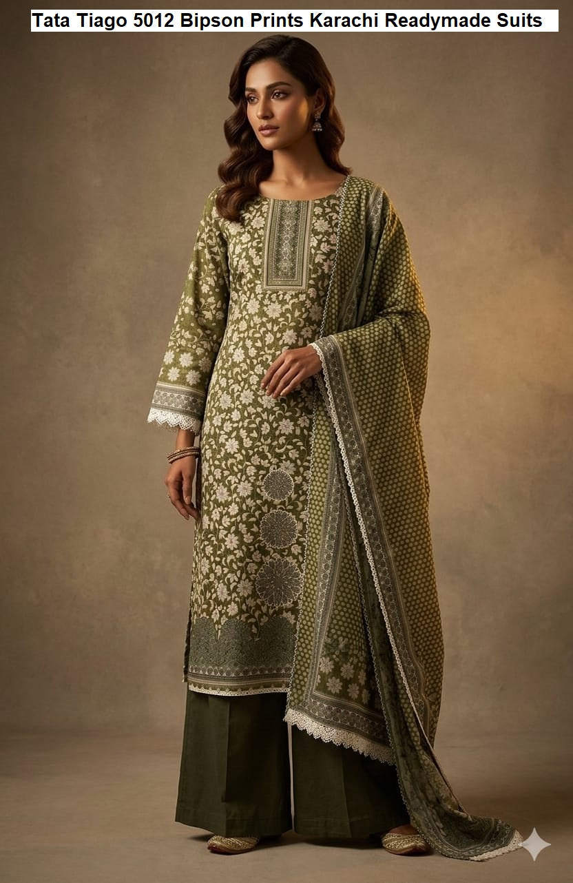 Tata Tiago 5013 Bipson Prints Cotton Karachi Readymade Suits Wholesale Rate