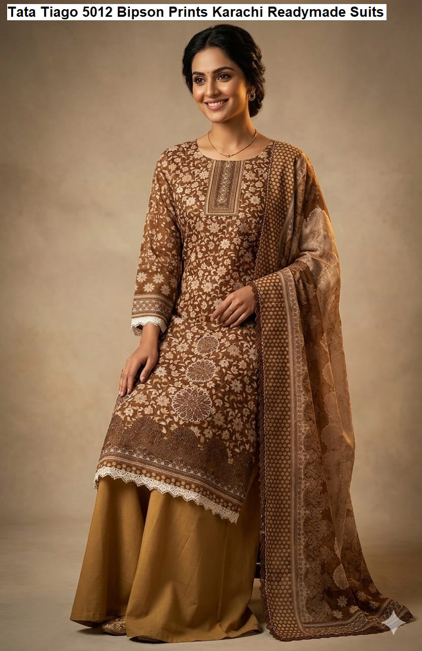 Tata Tiago 5013 Bipson Prints Cotton Karachi Readymade Suits Wholesale Rate