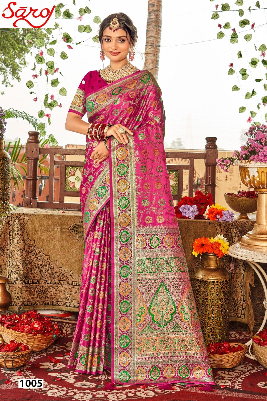 Tathastu Satin Silk Vol 1 Saroj Sarees Wholesale Price