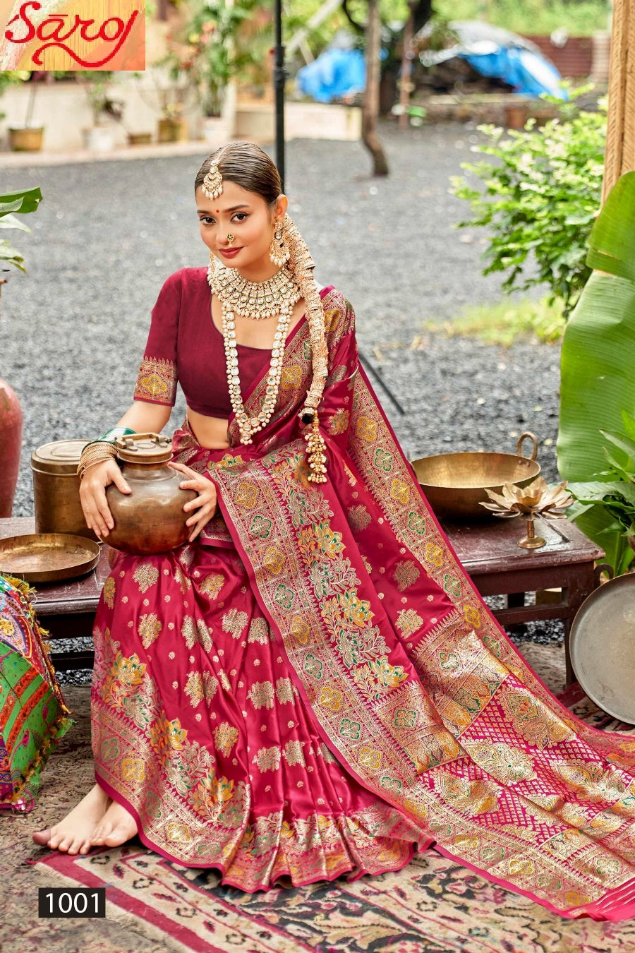 Tathastu Satin Silk Vol 3 Saroj Sarees Wholesaler Ahmedabad