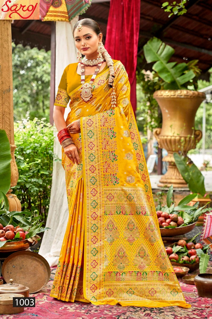 Tathastu Satin Silk Vol 3 Saroj Sarees Wholesaler Ahmedabad