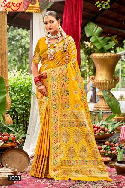 Tathastu Satin Silk Vol 3 Saroj Sarees Wholesaler Ahmedabad