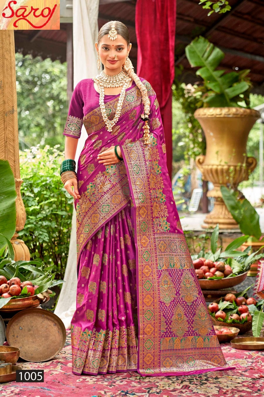 Tathastu Satin Silk Vol 3 Saroj Sarees Wholesaler Ahmedabad
