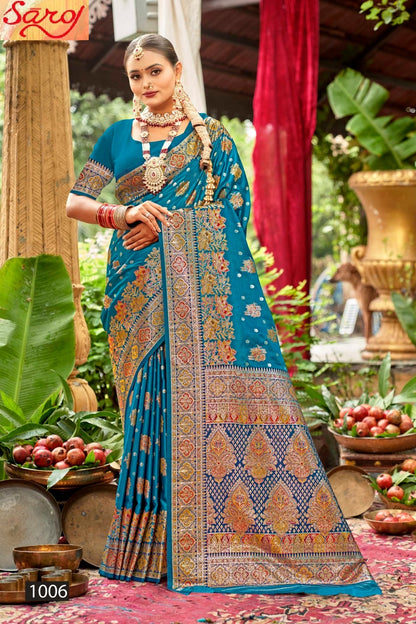 Tathastu Satin Silk Vol 3 Saroj Sarees Wholesaler Ahmedabad
