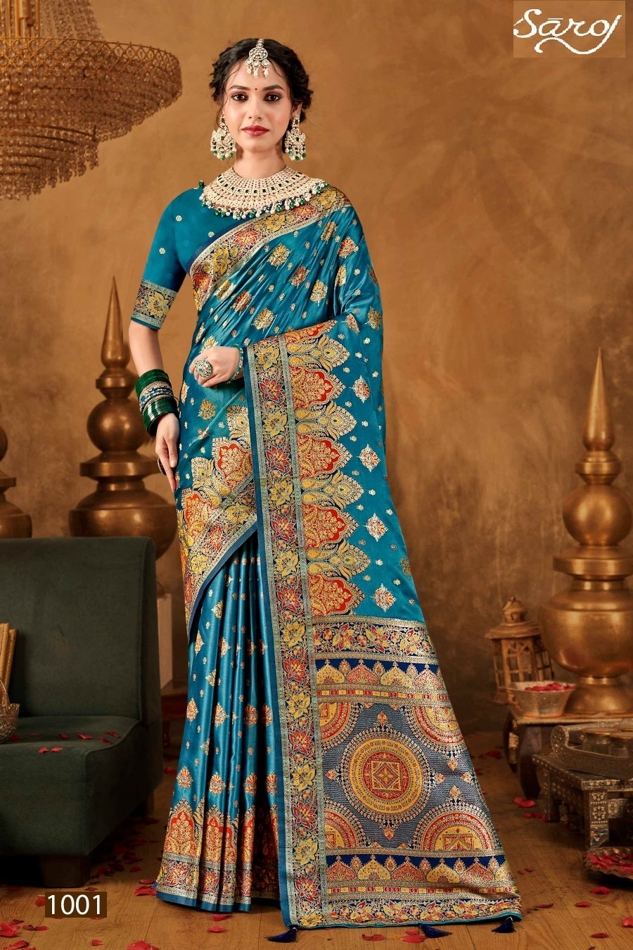 Tathastu Satin Silk Vol 4 Saroj Sarees Supplier Ahmedabad