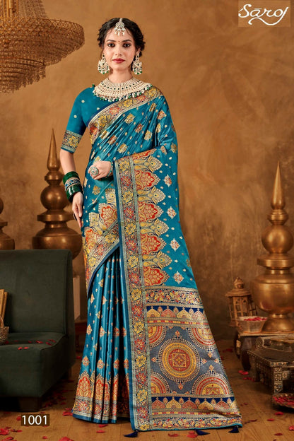 Tathastu Satin Silk Vol 4 Saroj Sarees Supplier Ahmedabad