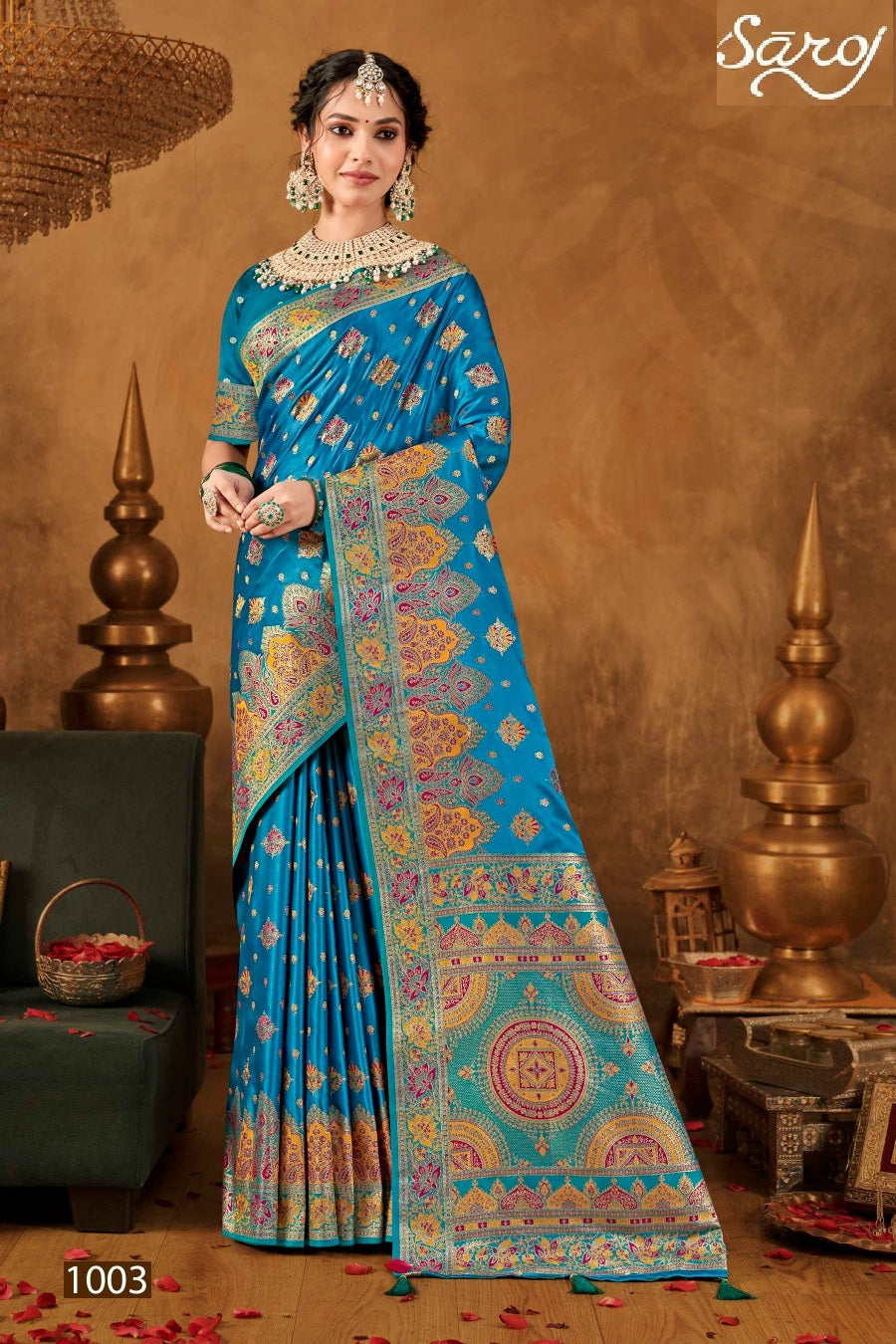 Tathastu Satin Silk Vol 4 Saroj Sarees Supplier Ahmedabad