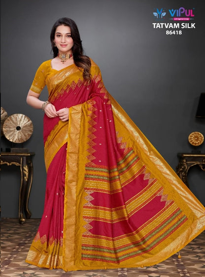 Tatvam Silk Vipul Soft Silk Sarees Exporter India