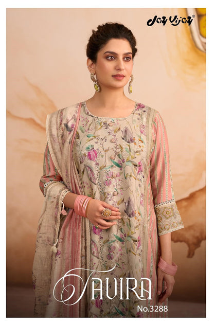 Tavira 3288 Jay Vijay Muslin Pant Style Suits Manufacturer Ahmedabad