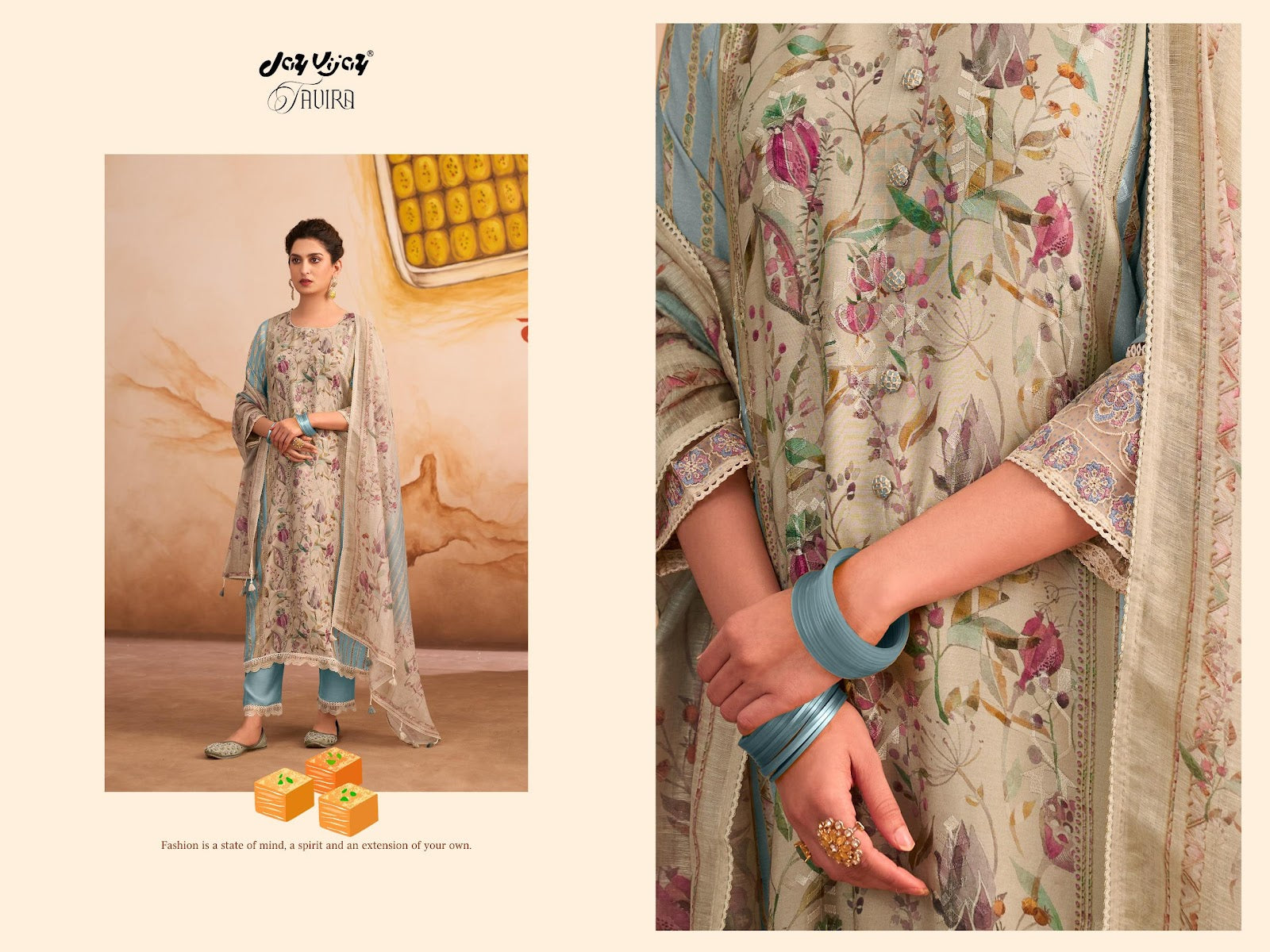 Tavira 3288 Jay Vijay Muslin Pant Style Suits Manufacturer Ahmedabad