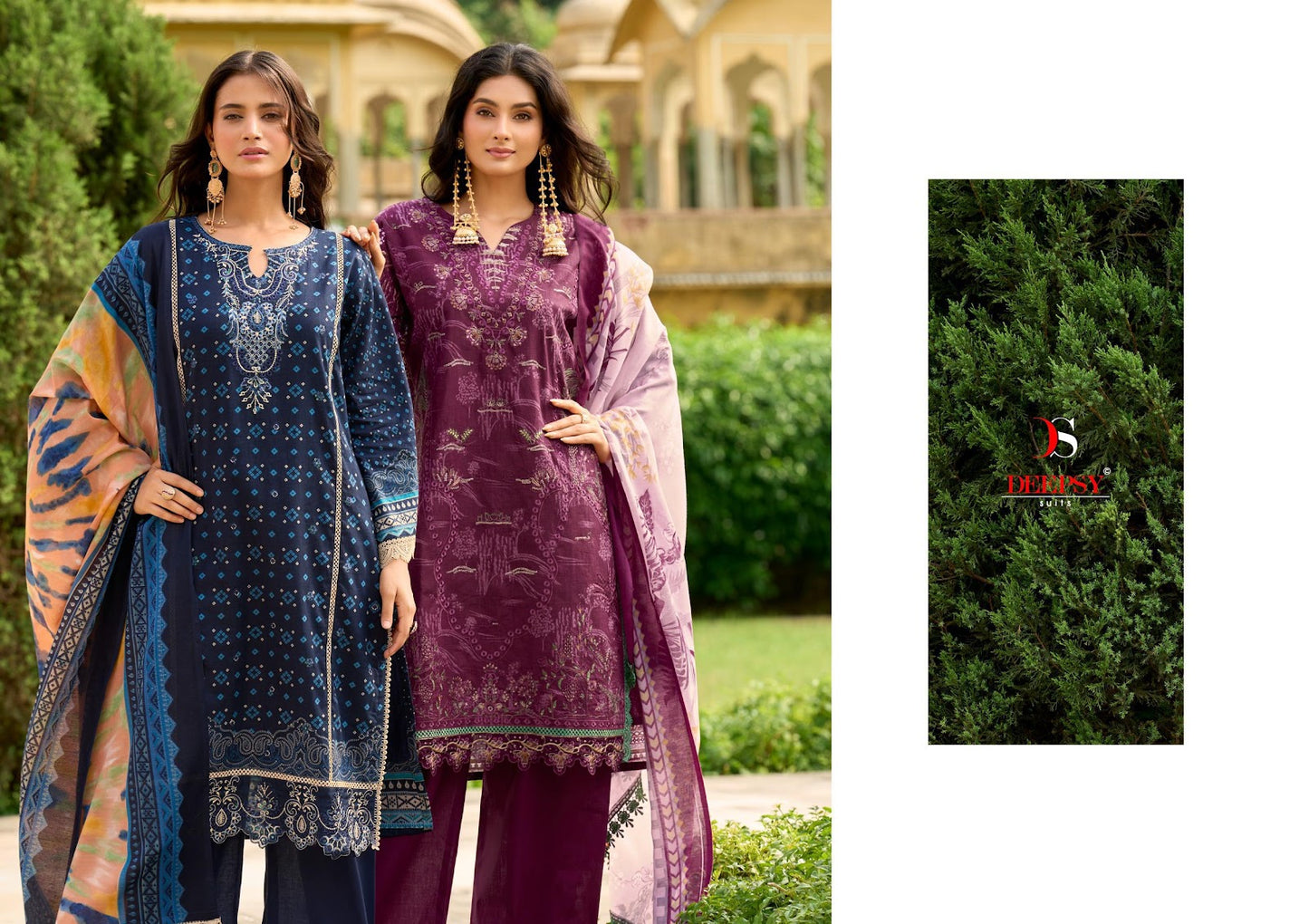 Tawakkal Premium Collection 25-2 Deepsy Cotton Pakistani Patch Work Suits Supplier Ahmedabad