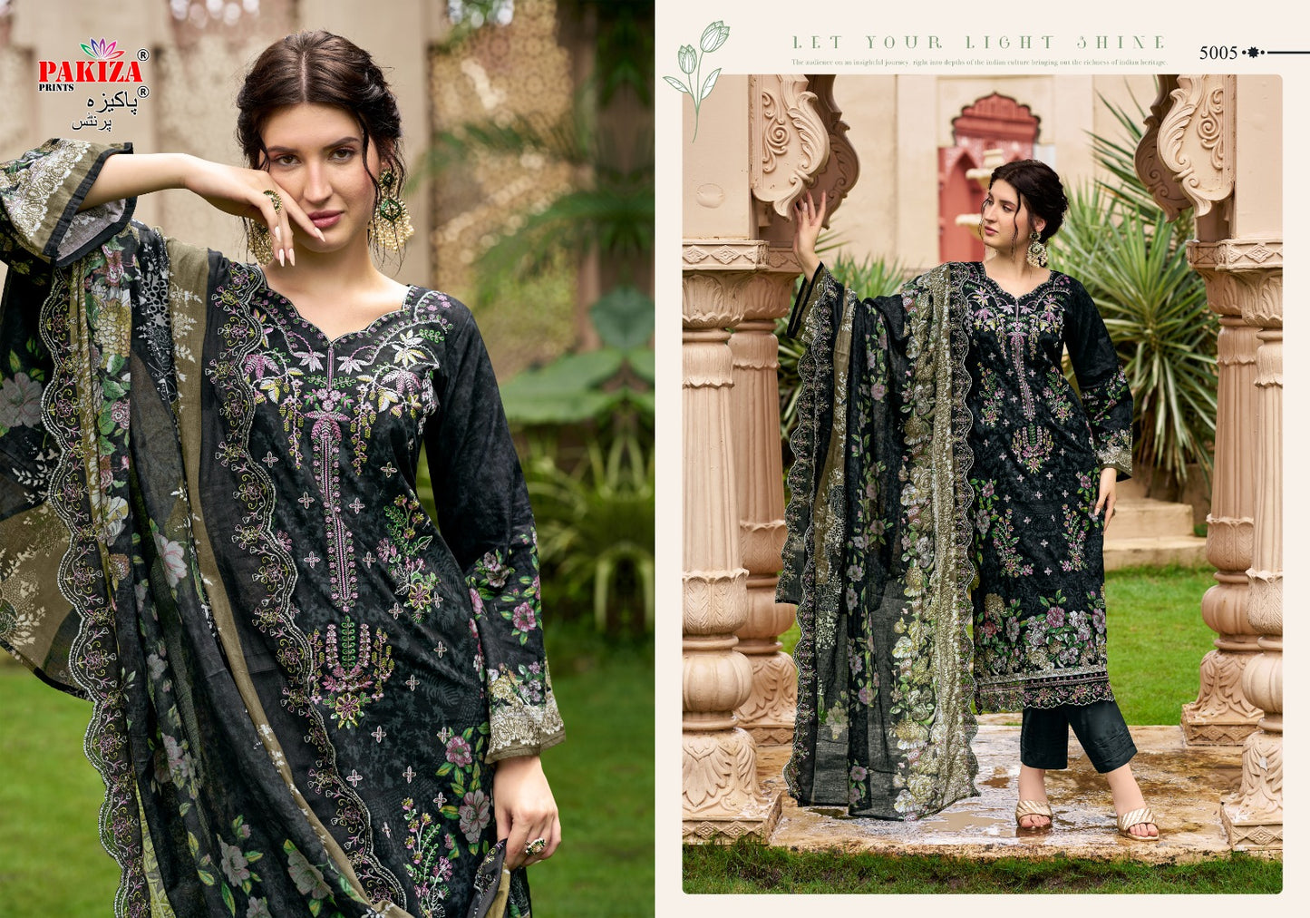 Tawakkal Vol 5 Pakiza Prints Lawn Cotton Karachi Salwar Suits Manufacturer India