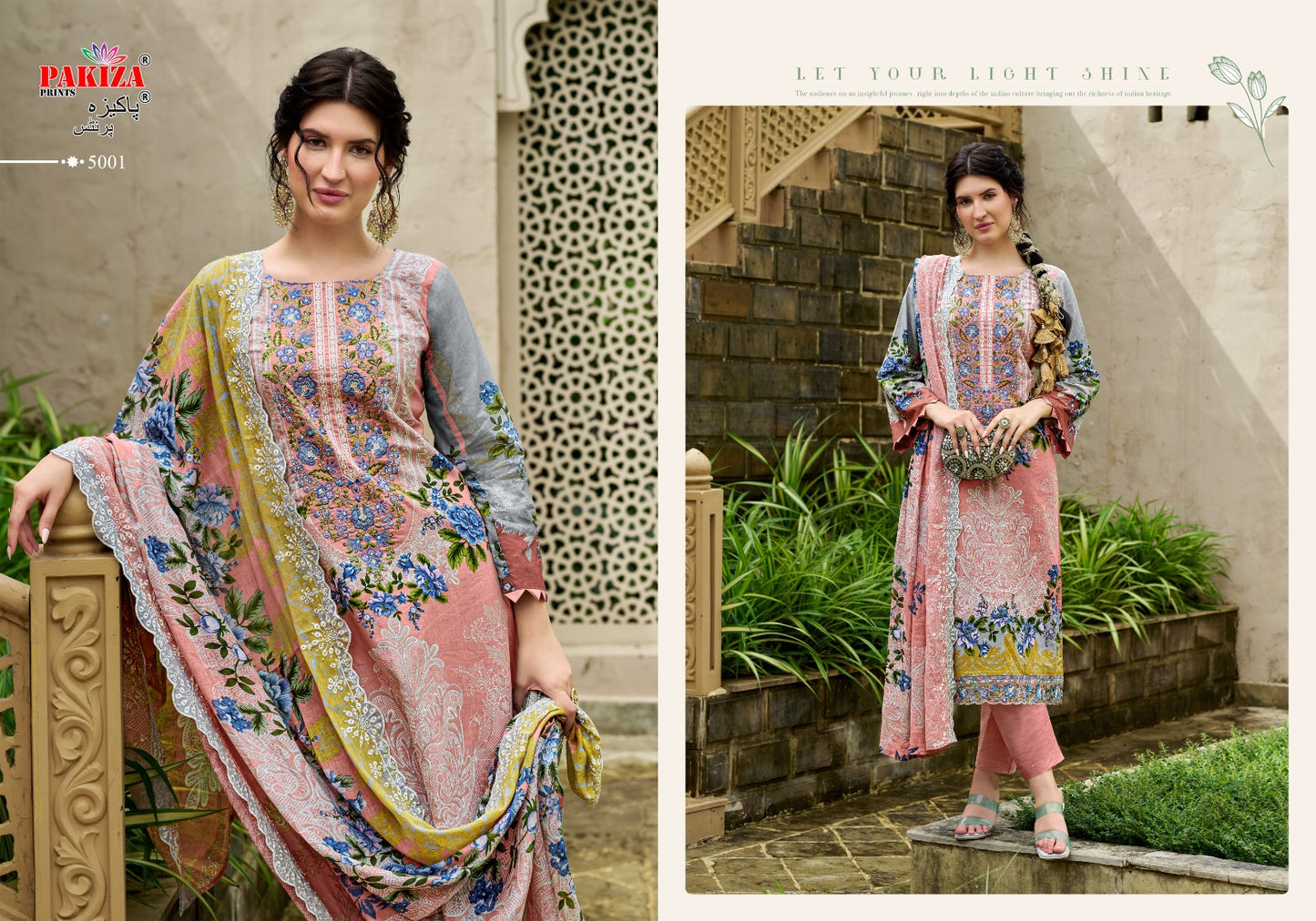 Tawakkal Vol 5 Pakiza Prints Lawn Cotton Karachi Salwar Suits Manufacturer India