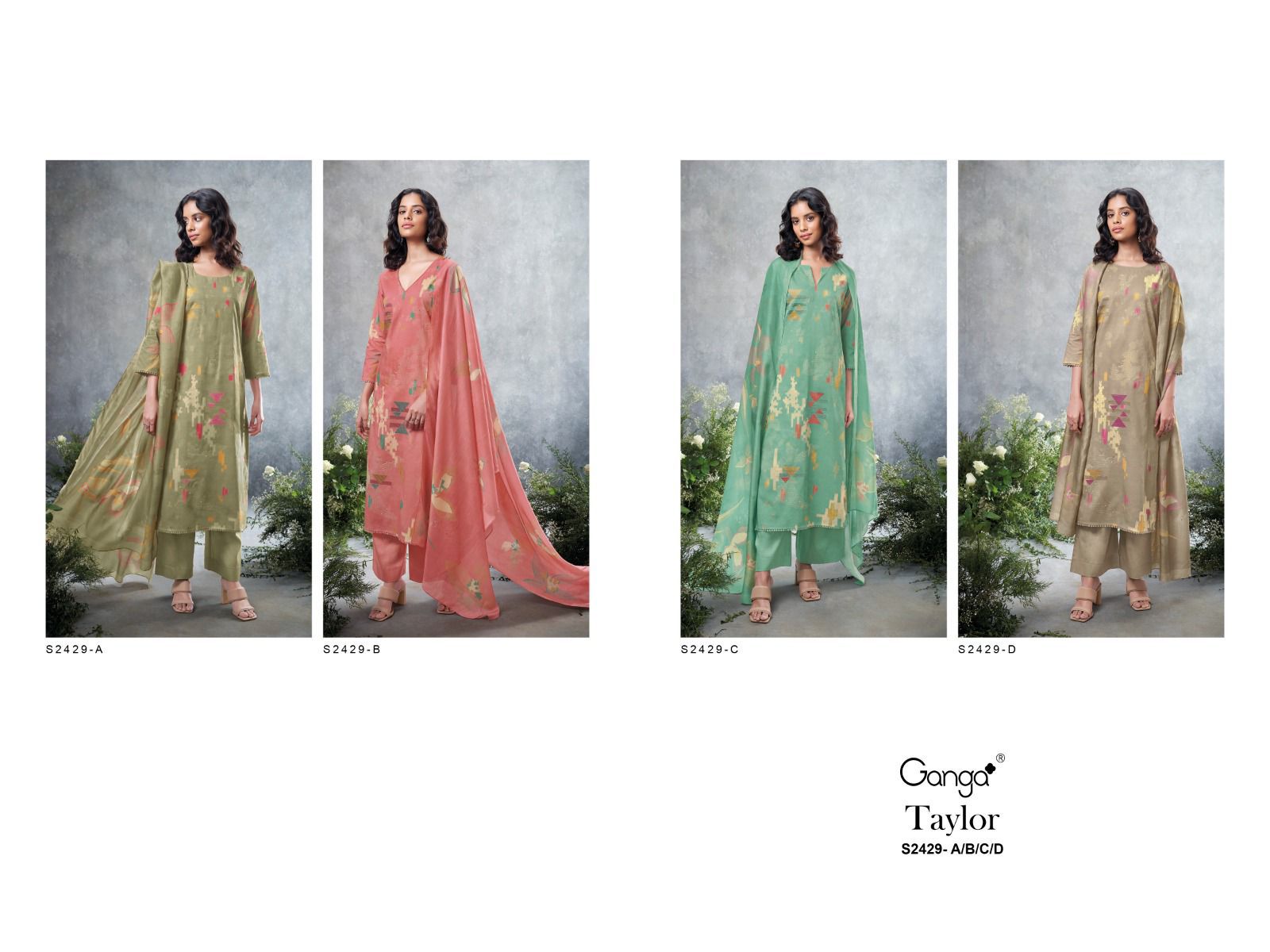Taylor 2429 Ganga Cotton Plazzo Style Suits