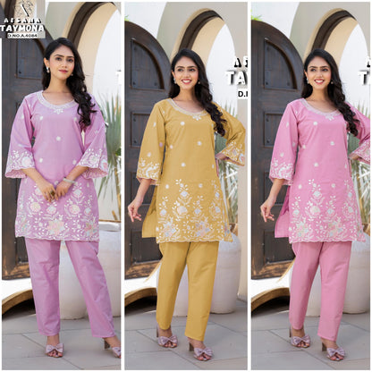 Taymona Afsana Cotton Co Ord Set Exporter Gujarat