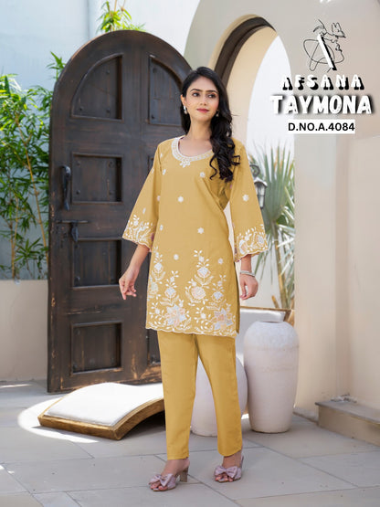 Taymona Afsana Cotton Co Ord Set Exporter Gujarat