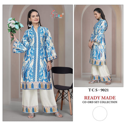 Tcs 9018-9021 Karachi Print Shree Fabs Satin Co Ord Set Wholesaler