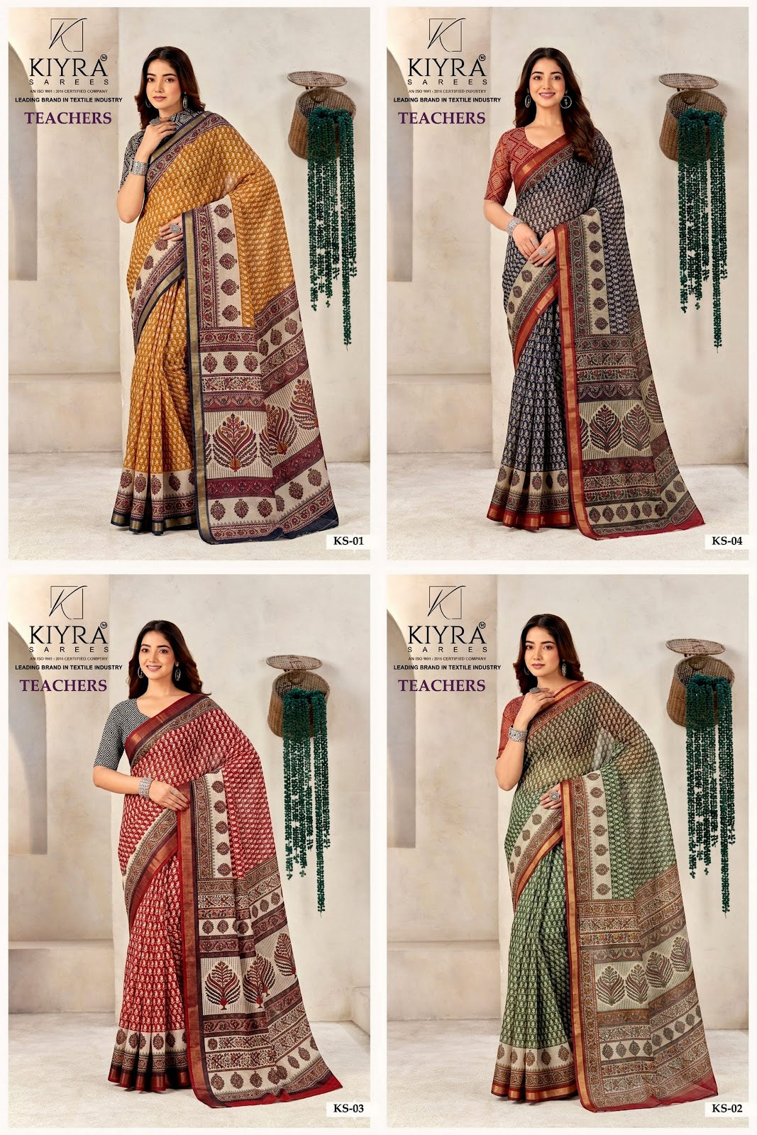 Teachers Kiyra Sarees Supplier Gujarat