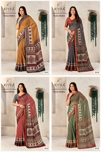Teachers Kiyra Sarees Supplier Gujarat