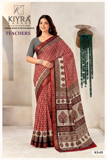 Teachers Kiyra Sarees Supplier Gujarat