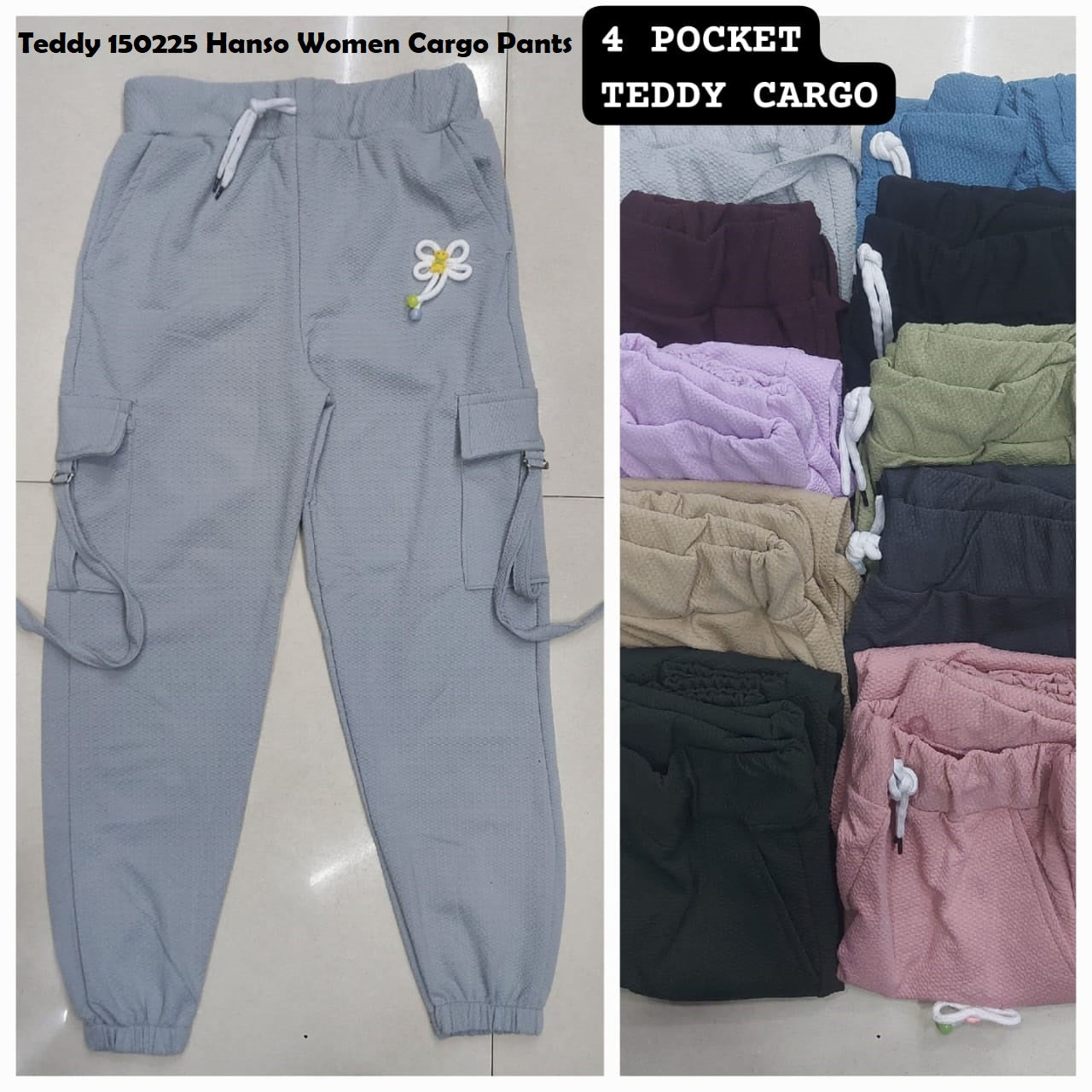 Teddy 150225 Hanso Women Cargo Pants Wholesale Price