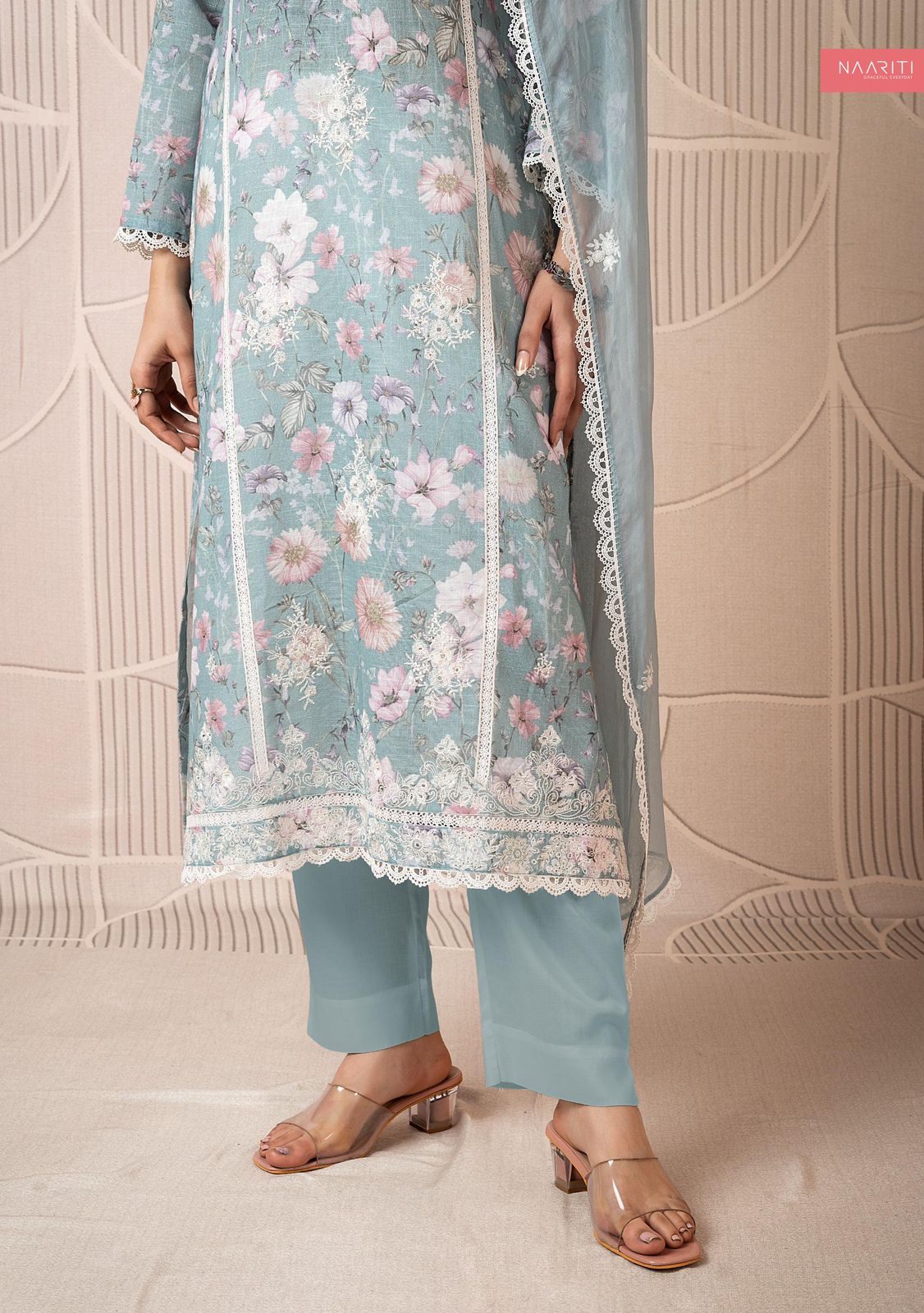 Teehi Naariti Linen Pant Style Suits