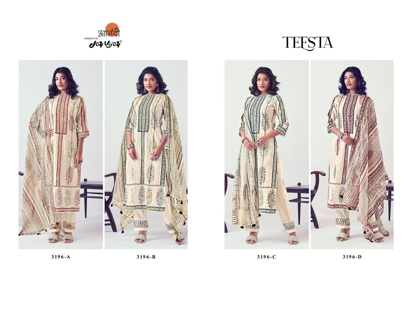 Teesta 3196 Jay Vijay South Cotton Pant Style Suits Manufacturer Gujarat
