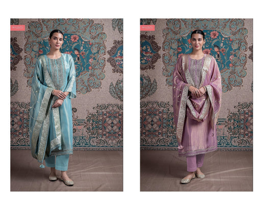 Teeyaj Naariti Tissue Silk Pant Style Suits Manufacturer