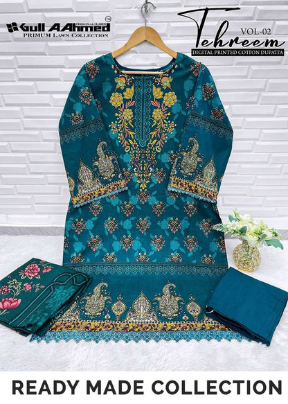 Tehreem Vol 2 Gul Ahmed Lawn Karachi Readymade Suits Wholesale Price