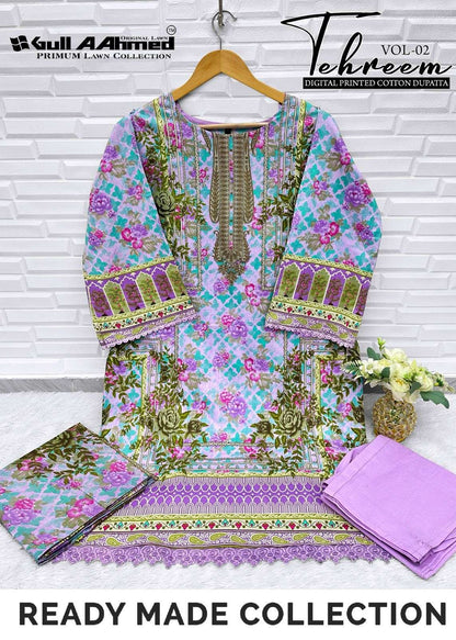 Tehreem Vol 2 Gul Ahmed Lawn Karachi Readymade Suits Wholesale Price